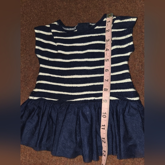6-9mth Cynthia Rowley Dress In Blue And White - Picture 5 of 7